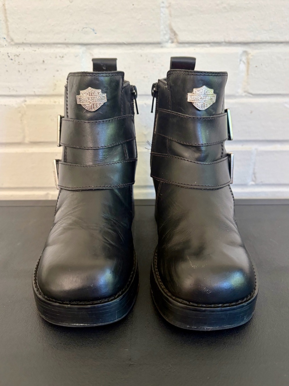 Vintage 90s/00s Women’s Harley Davidson Chunky Platform Boots, SZ 6.5 - Picture 6 of 12